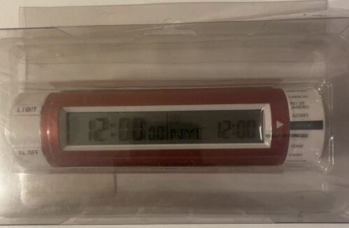 World Time Travel Alarm Clock NIB Office Depot item 310-005
