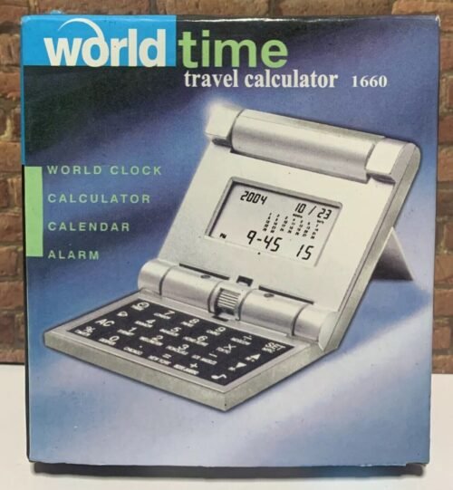World Time Travel Calculator 1660 World Clock Calender Alarm Delta Skymiles NEW!