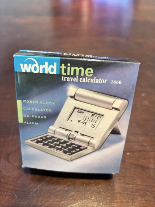 World Time Travel Calculator 1660 World Clock Calender Alarm Delta Skymiles NEW!