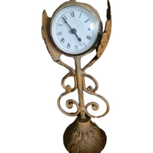 Wrought Iron Clock Shabby Chic