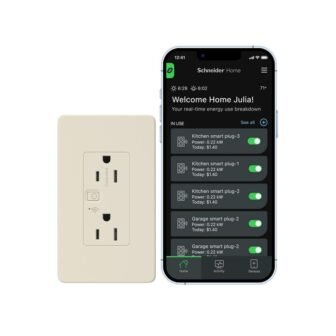 X Series 15 Amp 125-Volt Tamper Resistant Indoor Matter Smart Wi-Fi Energy...