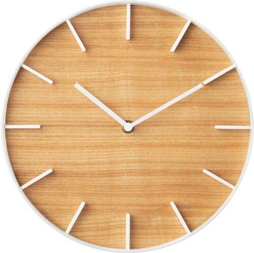 Yamazaki Home Wall Clock - Modern Wood Home Decoration Steel