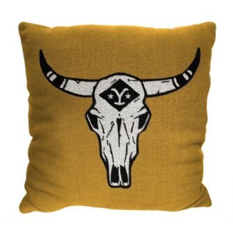 Yellowstone Train Station Double Sided Jacquard Pillow