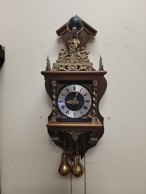Zaandam 30 Hour Vintage Antique Dutch Wall Clock Working Condition
