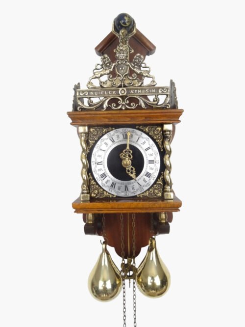 Zaanse Vintage Antique Warmink Dutch Wall Clock 8 day (Hermle WUBA Friesian Era)