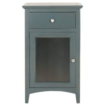 Ziva Blue Storage End Table
