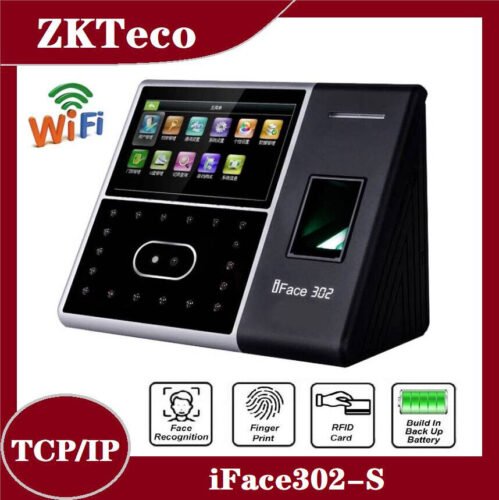 ZKTeco iFace302-S Clock overtime, rest time, fingerprint biometrics, office USA